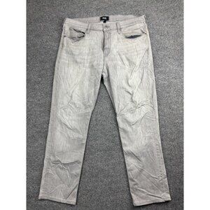 Paige Normandie Jeans Men's W34 x L29 Gray Denim Straight Leg
